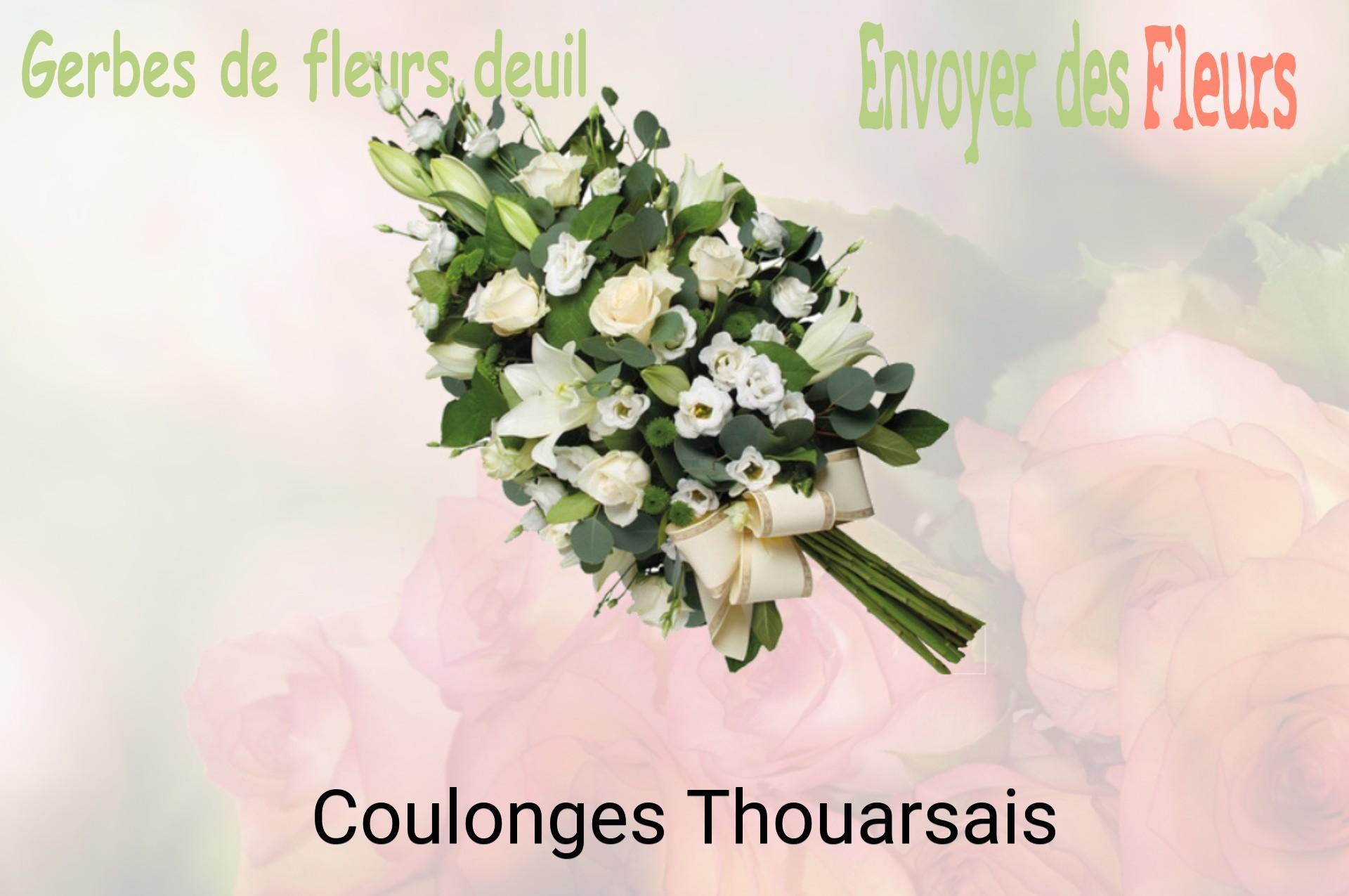 Gerbe de fleurs de deuil livrée à Coulonges-Thouarsais